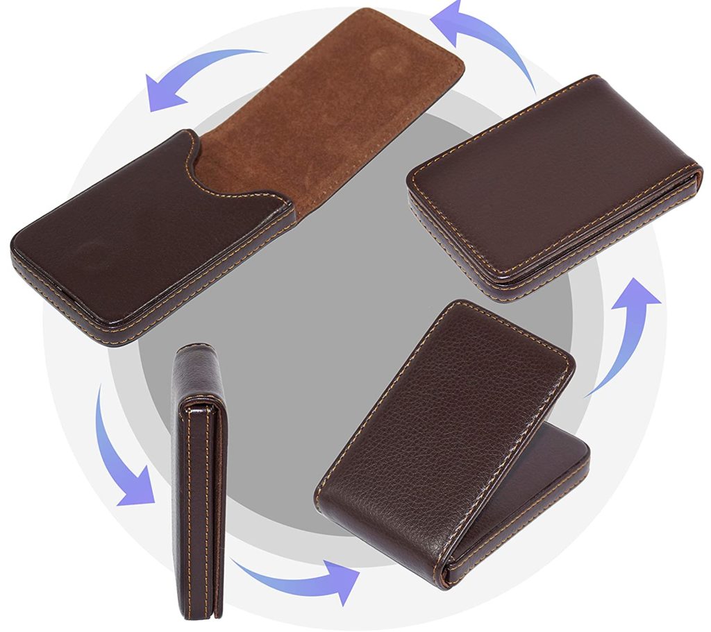NISUN Leather Pocket Sized Business/Credit/ATM Card Holder case Wallet ...