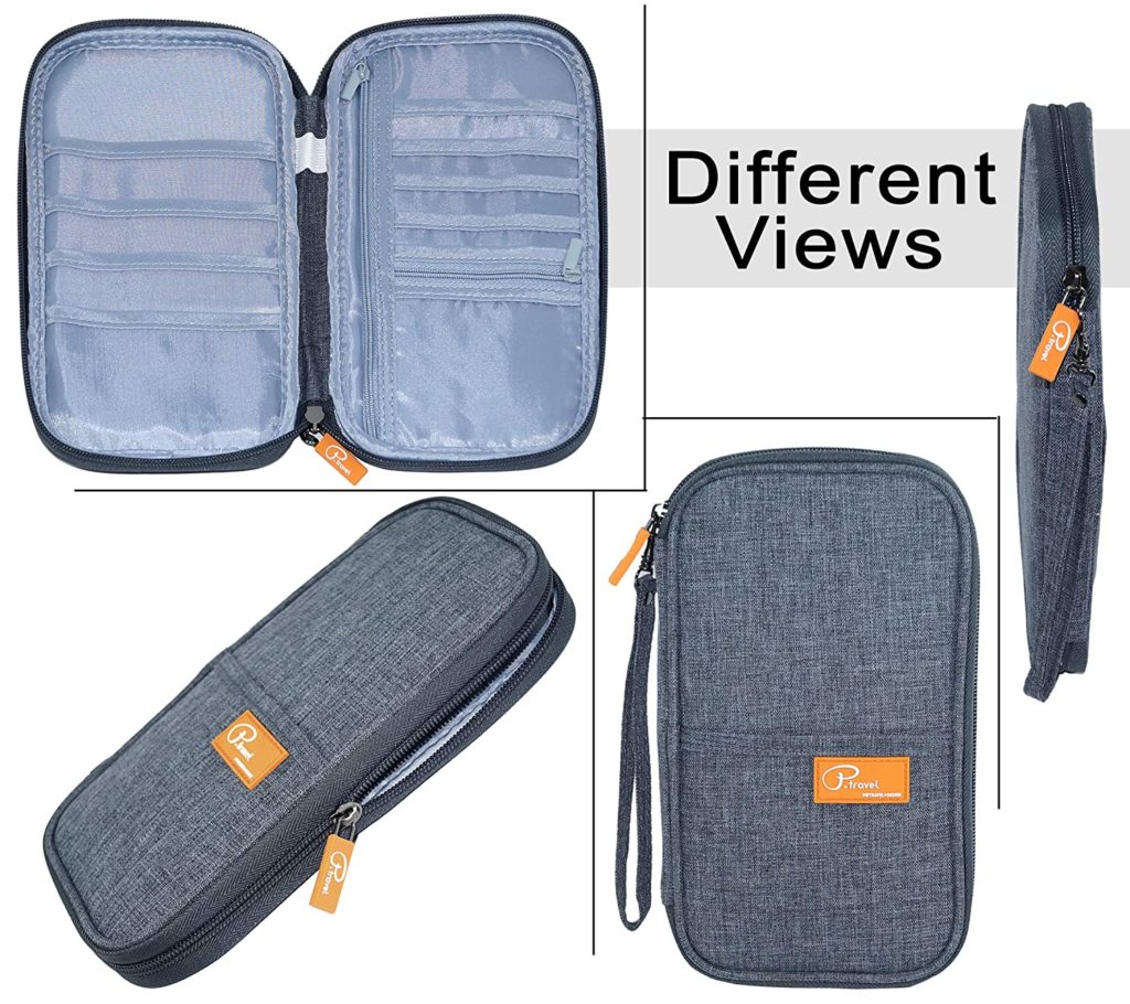 nylon passport wallet