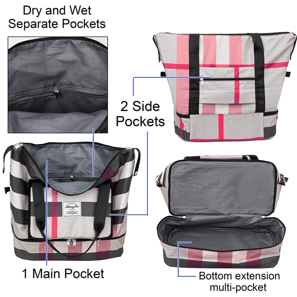 Mitsico Foldable Travel Bag Waterproof Large Capacity Gym Fitnes Bag  Overnight Bag For Women Are Men at Rs 95/piece | Folding Travel Bag in  Surat | ID: 25681905612